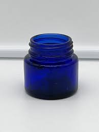 Vintage Noxema Cobalt Blue Glass Jar 2" X 2” Embossed NOXEMA ...