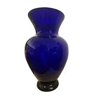 Blue Glass Vase, 1960s | Chairish