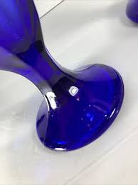 Set of 2~ Cobalt Blue Tulip Libbey® Glass 6” Ice Cream Sundae Dishes | eBay