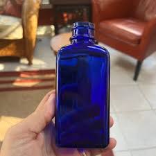 Antique Cobalt Blue Regtangular Shaped Medicine Bottle - Etsy Norway