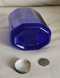 Squibb cobalt blue with deep purple hue vintage medicine ...