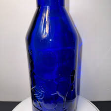 Cobalt Blue Glass Milk Bottle 'Absolutely Pure Milk' The ...