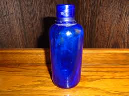 Antique Cobalt Blue Medicine Jar Bottle - Etsy