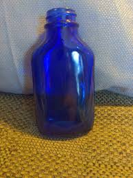 Pair of Vintage Cobalt Blue Medicine Bottles - Etsy