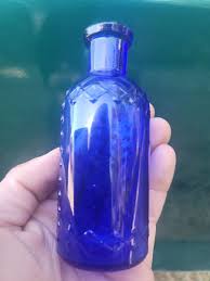 Beautiful Old Cobalt Lattice Poison☆ Antique Dark Blue ...