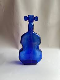 Vintage Cobalt Blue Glass Violin Bottle Maryland Glass Co., Viobot Bottle 6 - Etsy
