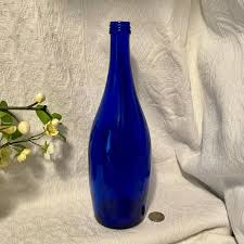 Cobalt Blue Glass Mineral Water Bottle, Marked TYNANT 33mm ...