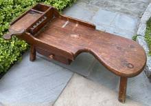 Sold at Auction: Antique Pine Wood Cobbler's Bench Coffee Table Antique Pine Wood Cobbler's Bench Coffee Table. Meas