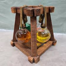 Vintage Cobbler's Lamp: Rustic Wooden Frame With Glass ...