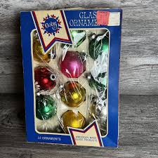 Vintage Goby Mixed Lot Glass Ornaments Multicolor 10 With ...