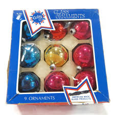 Vintage Coby Christmas Ornaments - Set of 9, Round Ball ...