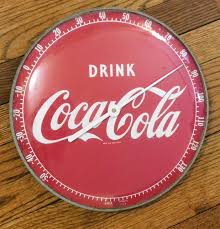 Lot Detail - Drink Coca Cola Thermometer - 12" Across - Made ...