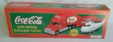 COCA-COLA 2000 HOLIDAY HELICOPTER CARRIER DIE CAST METAL NIB FREE SHIPPING | eBay