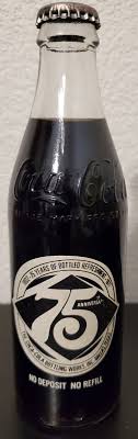 Coca Cola Vintage 75th Anniversary Glass 10oz Bottle Dallas, Texas - FREE SHIP! | eBay