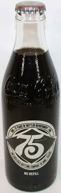 Vintage soda pop bottle COCA COLA 75th anniversary Toledo Ohio 10oz still full | eBay