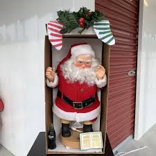 Vintage 1992 Coca Cola Animated Santa Claus CHECKING HIS ...