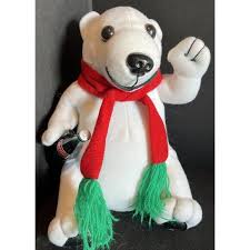 Toys | Vintage 1993 Coca Cola Brand Polar Bear Plush With ...