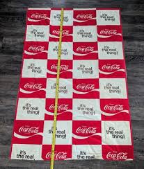 Vintage Original Coca Cola Fabric 1970's It's The Real Thing ...