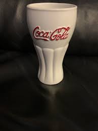 White Coca Cola Glass, Ceramic, 2003, Collectible | eBay