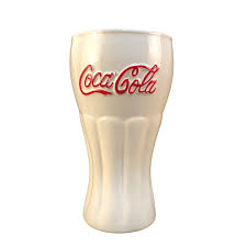 6" WHITE MILKGLASS COKE GLASS | eBay
