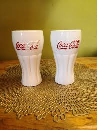 2003 Coca-cola Painted Glass Tumblers Kc6864 - Etsy