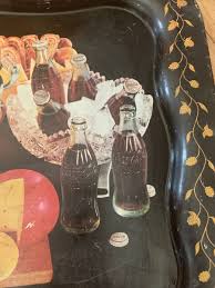 Vintage Coca Cola Serving Trays Mid Century 50's & 1971 Hamilton King Set of 2 | eBay
