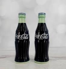 Vintage 1996 Coca-Cola Bottles Ceramic Salt and Pepper ...