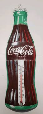 Vtg Collectible Coca-Cola Sign/Advertisement Tin TCA Coke Bottle Thermometer 17" | eBay