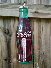 Vintage Donasco Coca-Cola Bottle Die-Cut Metal Thermometer Sign 17" Made in USA | eBay
