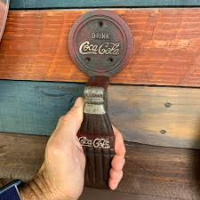 Coca-Cola Cast Iron Door Handle, Antiqued Finish, Painted & Raised Det – Big Daddy's Garage