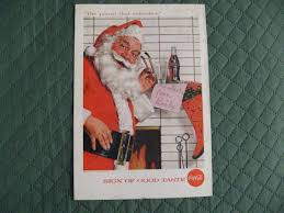 🥤 Coca Cola Santa Claus Christmas 1957 Print Ad - Coke ...
