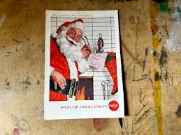 Vintage 1940s Coca Cola Christmas Ad, Coke, Vintage Ad ...