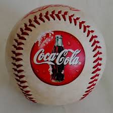 Vtg Coca-Cola Antiqued Iced Bottle Logo Collectible Baseball ...