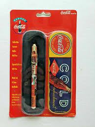 Coca Cola Collectible Ceramic Roller Ball Pens W/ Cold ...