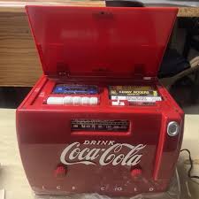 Coca-Cola Cooler Radio AM/FM Cassette Player Red OTR-1949 ...
