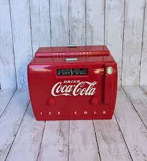 Vintage Coca-cola Cooler Portable AM/FM Radio & Tape Player ...