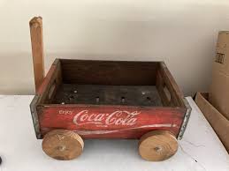 RARE - Vintage - Wooden Coca-Cola 32 Ounce Crate Wagon | eBay