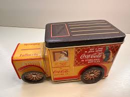 Vintage 1900's Coca Cola Bottling Company Delivery Truck 2 Pc Tin Canister - Etsy