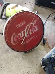 Antique drink coca-cola thermometer gaug