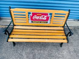 Coke Outdoor Patio Park Bench - Can Deliver for Sale in ...