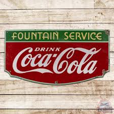 Sold at Auction: Coca Cola, 1935 Drink Coca Cola Fountain ...