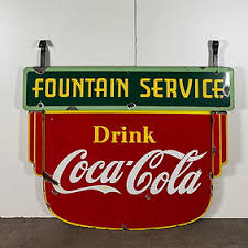 Original Large 1940's Double Sided Coca Cola Fountain ...