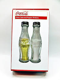 Vintage 2009 Coca Cola Glass Salt & Pepper Shaker NIB | eBay