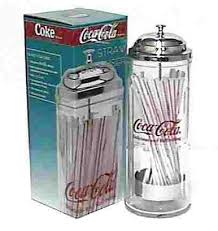 Coca Cola 11-1/4" Straw Dispenser