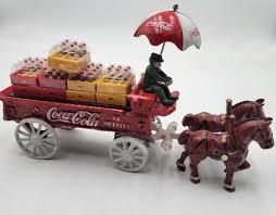 Vintage Coca-cola Horse-drawn Wagon Die-cast Collectible - Etsy
