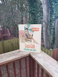 Vintage 1950s/1960s Coca-cola Cardboard Sign Advertising ...