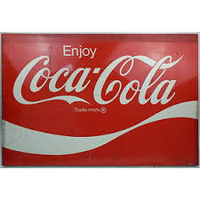 Vintage Coca Cola Chalkboard Metal Sign