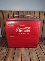 Vintage Coca Cola Metal Cooler: Retro Soda Advertising ...