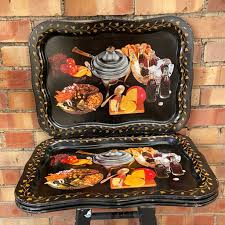 SET OF 4 COCA COLA 1950'S TV TRAYS — Lots of Furniture