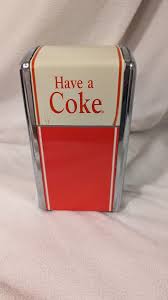Coca Cola Have A Coke Napkin Dispenser Metal Chrome 50s Diner 1992 VINTAGE STYLE | eBay